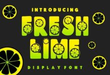 Fresh Lime Font Poster 1