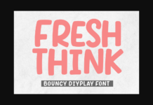 Fresh Think Font Fresh Think Font Poster 1