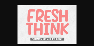 Fresh Think Font Poster 1