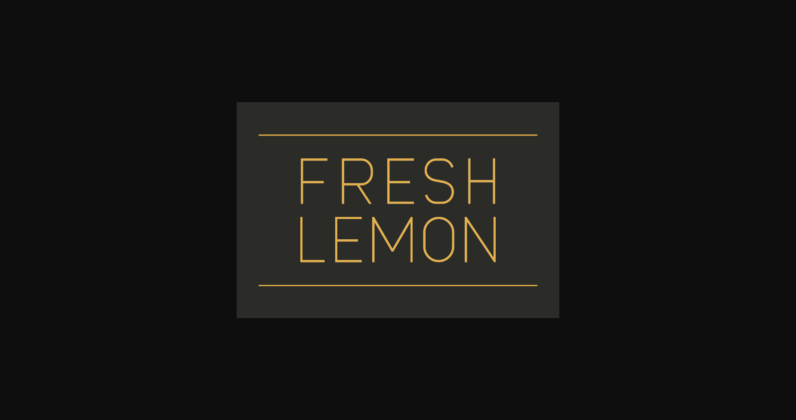 Fresh Lemon Font Poster 1
