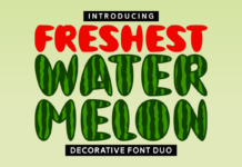 Freshest Watermelon Font Poster 1