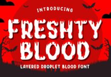 Freshty Blood Font Poster 1