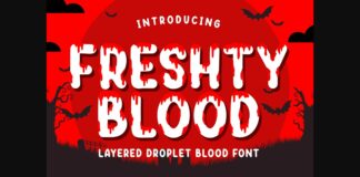 Freshty Blood Font Poster 1