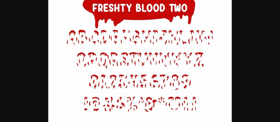 Freshty Blood Font Poster 9