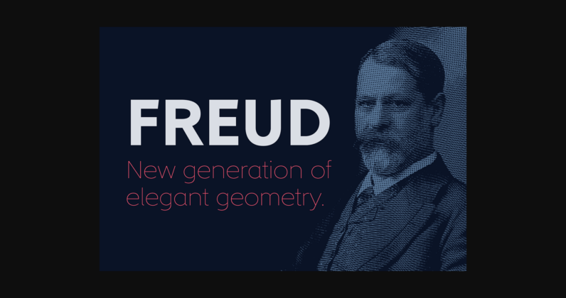 Freud Font Poster 8