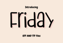 Friday Font Friday Font Poster 1