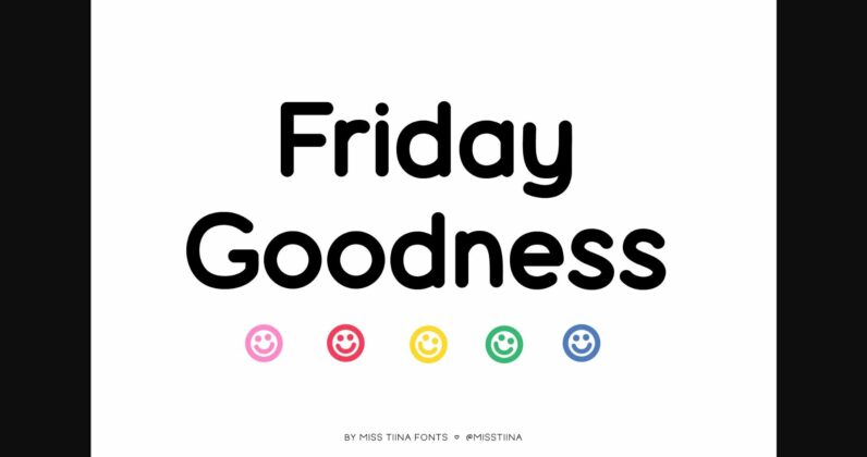 Friday Goodness Font Poster 3