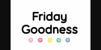 Friday Goodness Font Poster 1