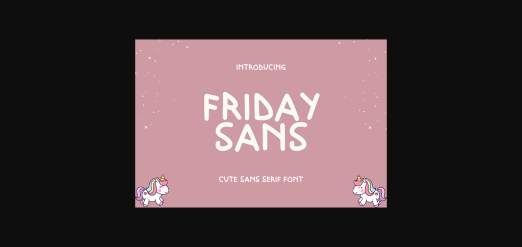 Friday Sans Font Poster 3