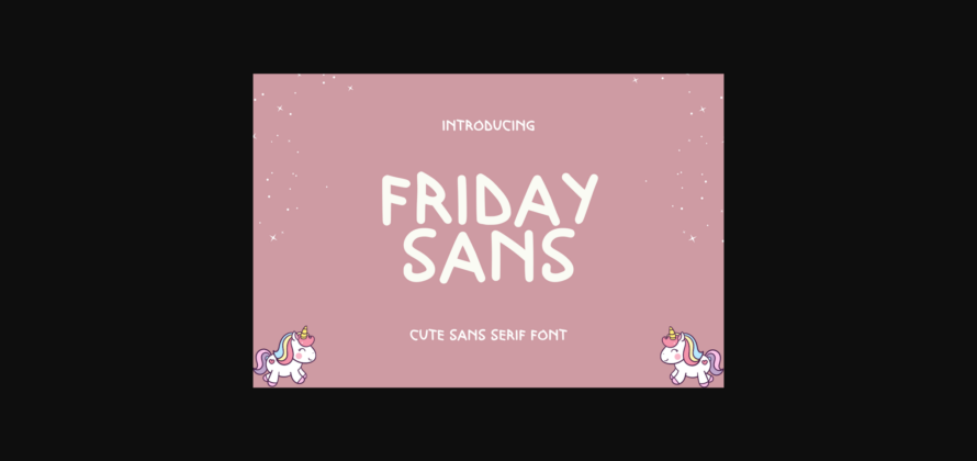 Friday Sans Font Poster 3