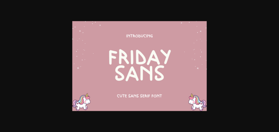 Friday Sans Font Poster 1