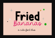 Fried Bananas Font Poster 1