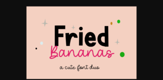 Fried Bananas Font Poster 1