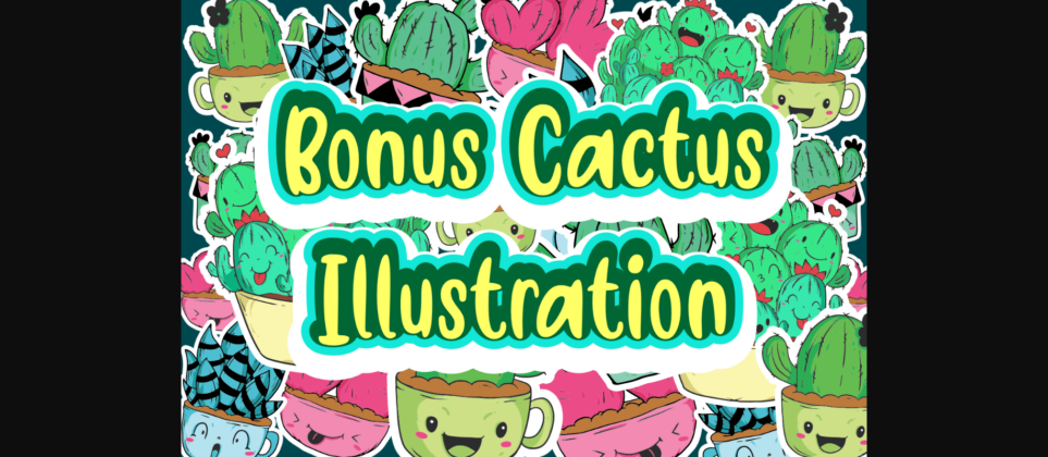 Friendly Cactus Font Poster 4