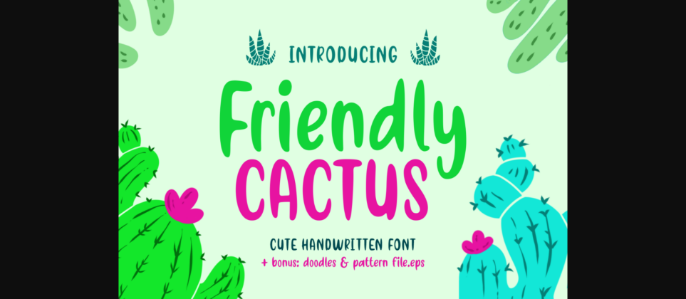 Friendly Cactus Font Poster 3