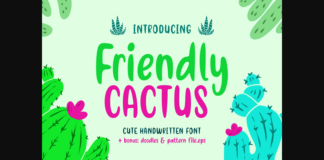 Friendly Cactus Font Poster 1