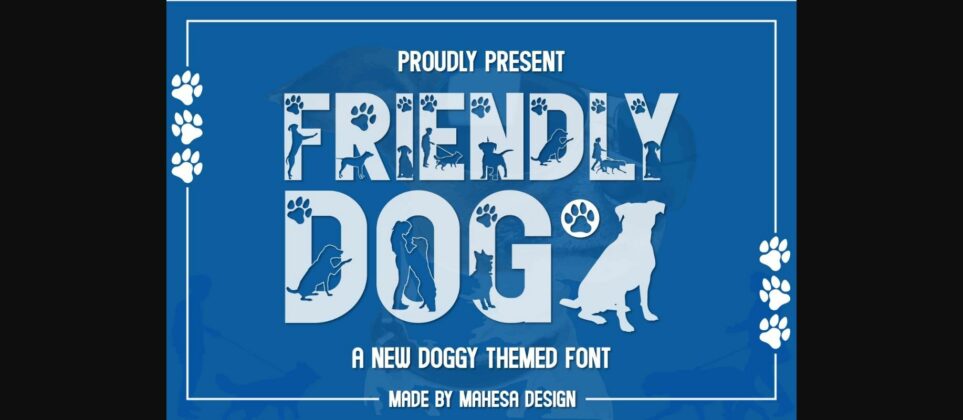 Friendly Dog Font Poster 3