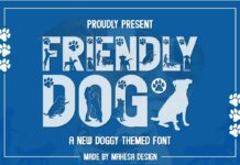Friendly Dog Font Poster 1