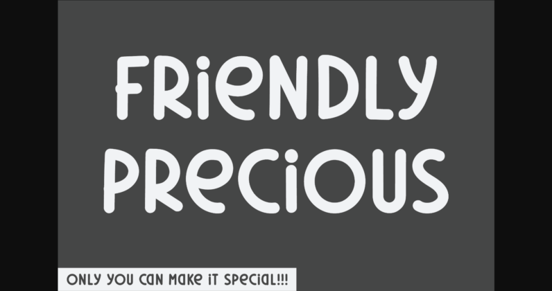 Friendly Precious Font Poster 1