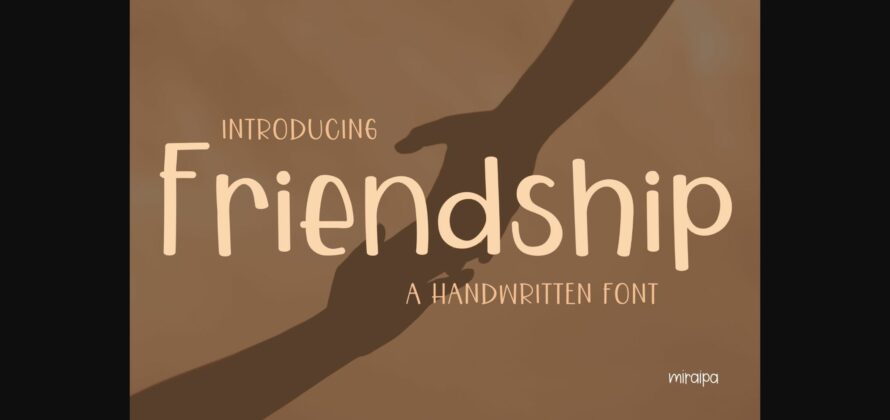 Friendship Font Poster 3