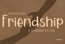 Friendship Font Friendship Font Poster 1