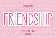 Friendship Font Poster 1