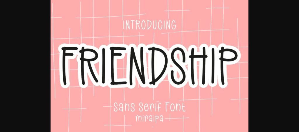 Friendship Font Poster 3