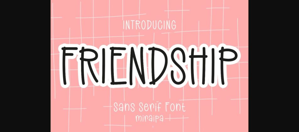 Friendship Font Poster 3