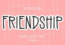 Friendship Font Poster 1