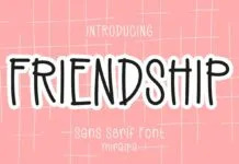 Friendship Font Friendship Font Poster 1
