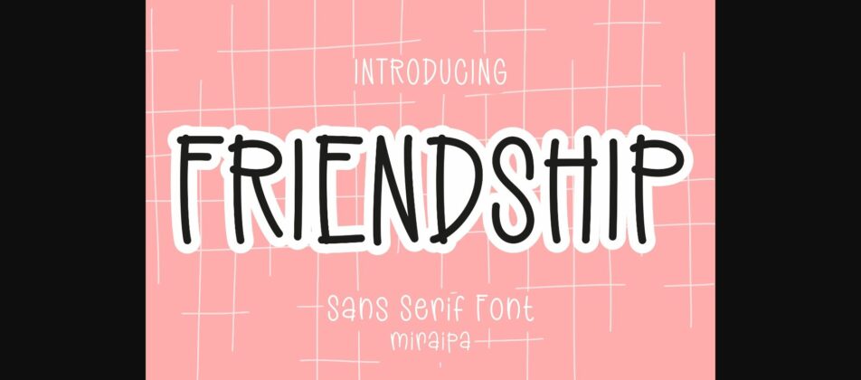 Friendship Font Poster 1