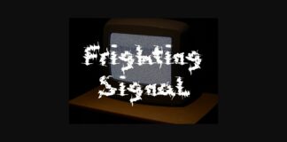 Frighting Signal Font Poster 1