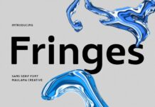 Fringes Font Poster 1