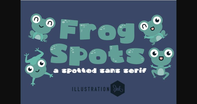 Frog Spots Font Poster 3