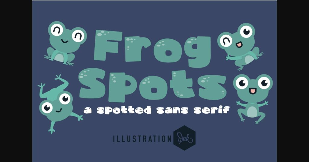 Frog Spots Font Poster 1