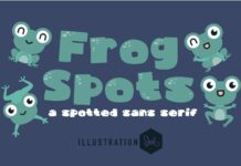 Frog Spots Font Poster 1