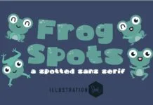 Frog Spots Font Frog Spots Font Poster 1