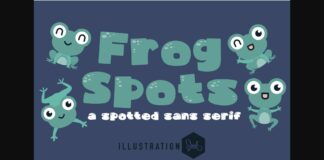 Frog Spots Font Poster 1