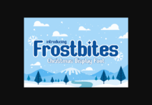 Frostbites Font Poster 1