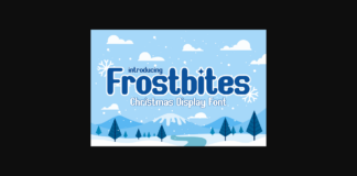 Frostbites Font Poster 1