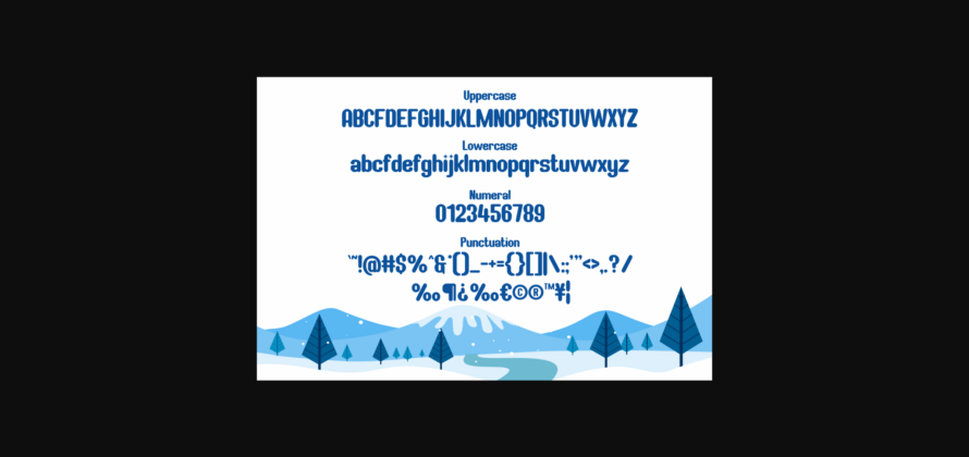 Frostbites Font Poster 4