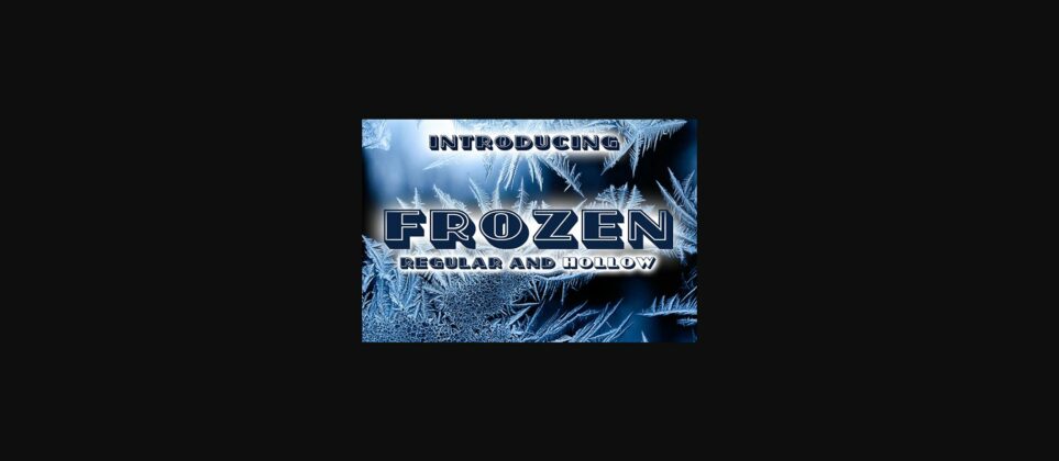 Frozen Font Poster 3