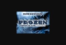 Frozen Font Poster 1