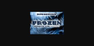 Frozen Font Poster 1