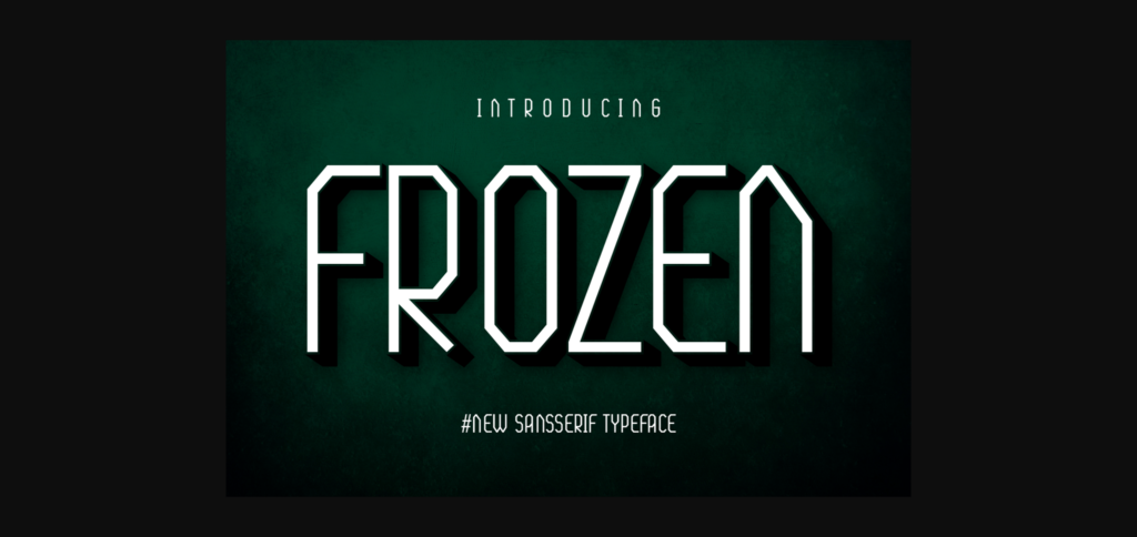 Frozen Font Poster 3