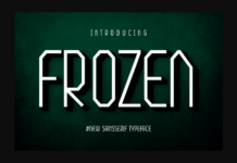 Frozen Font Poster 1