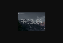 Frozler Font Poster 1