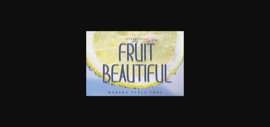 Fruit Beautiful Font Poster 1