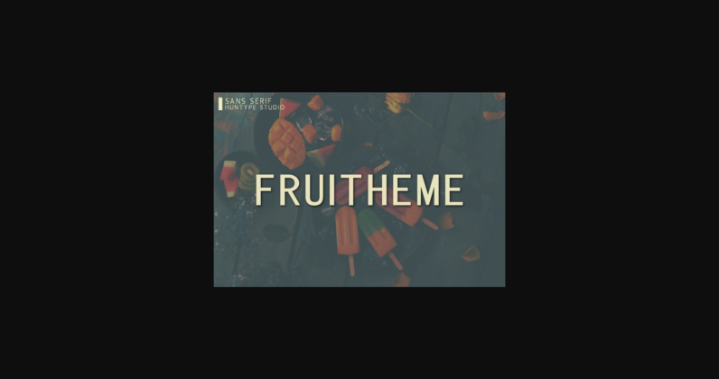 Fruitheme Font Poster 3
