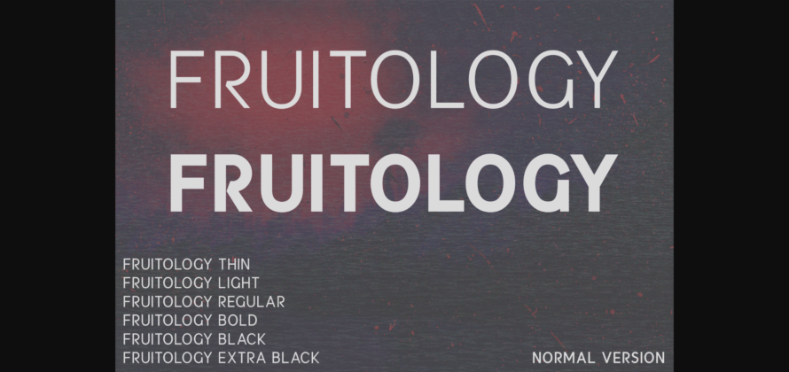 Fruitology Font Poster 3